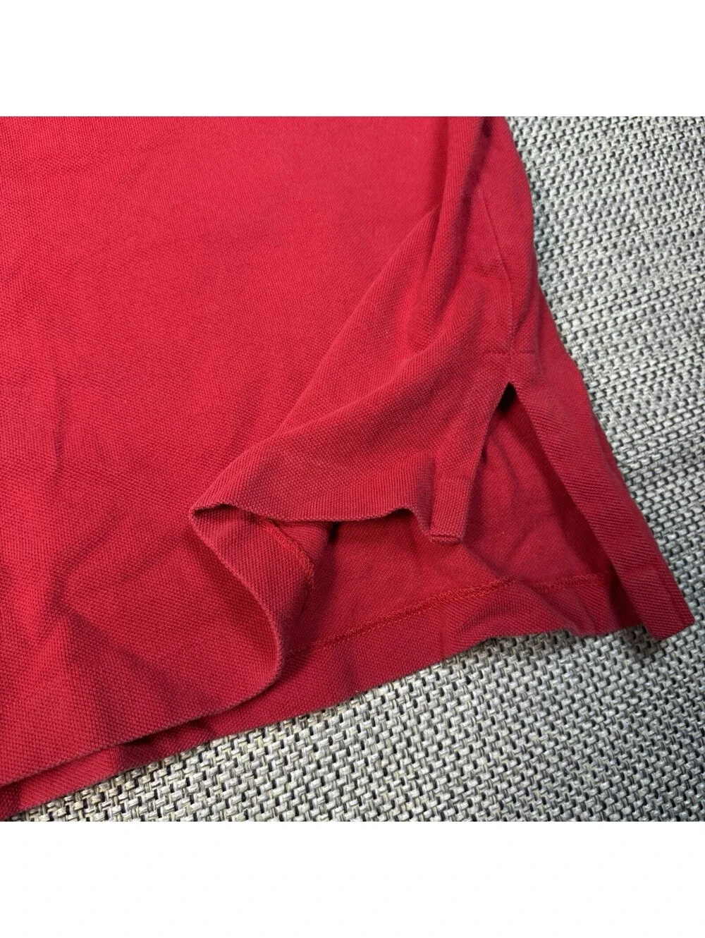 VINTAGE Polo Ralph Lauren Shirt Men 2-XLarge Red 100% Cotton Short Sleeve READ